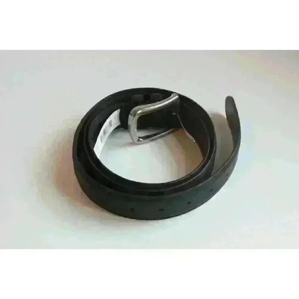 Real Tree Black Dress Belt Casual Fit Size 42/102 Black Genuine‎ Leather NWT